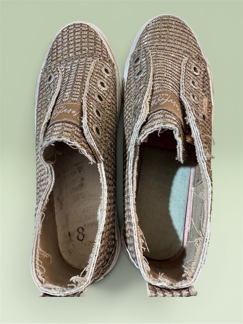 Blowfish Sparkle Gold Slip-On Sneaker - Picture 6 of 12